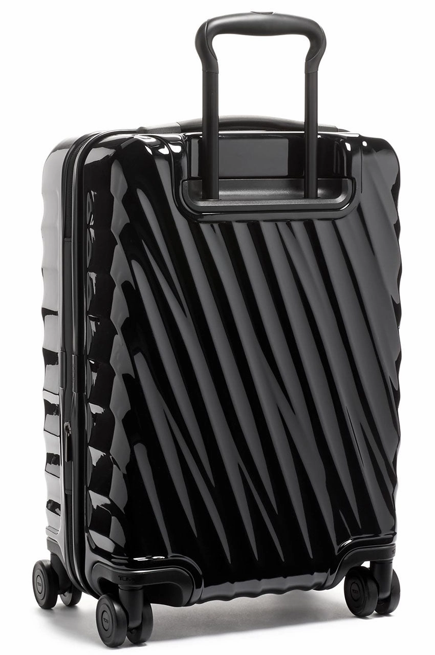19 Degree Black International Expandable 4 Wheeled Carry-On // Black