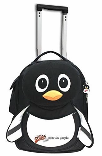 <Graceorchid>Cuties And Pals Carry-On Trolley Luggage   Pillow - Penguin