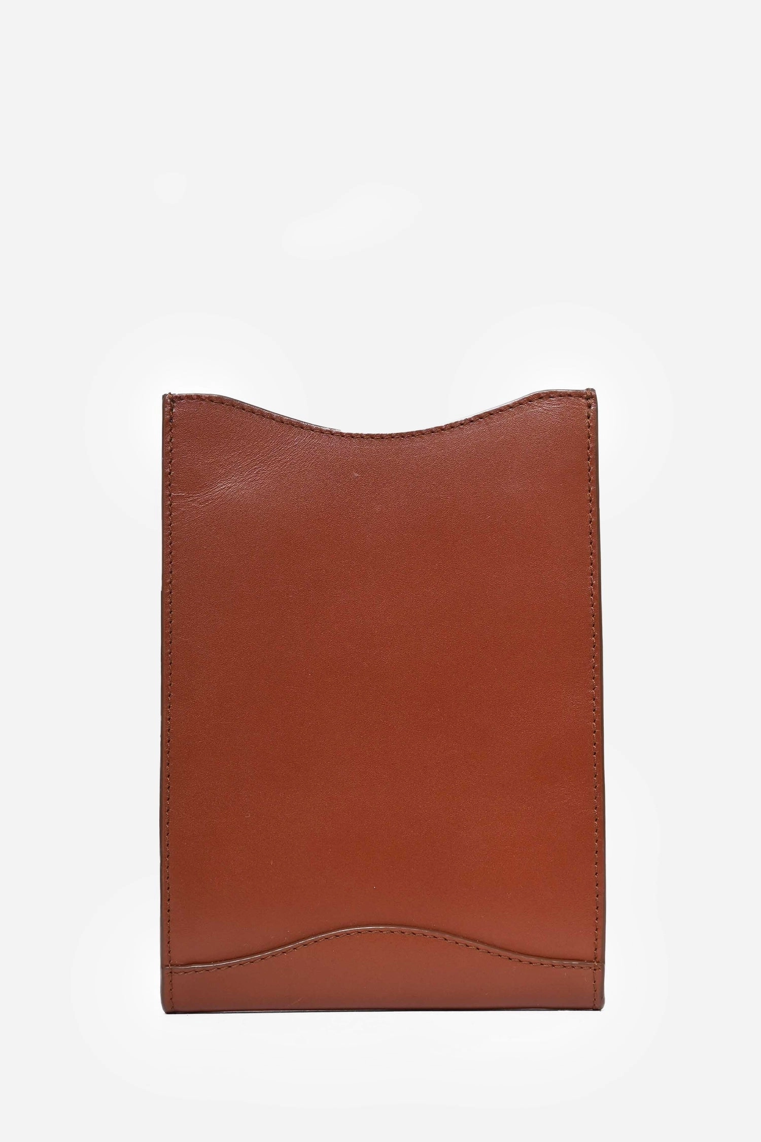 A.P.C Brown Leather Crossbody Pouch