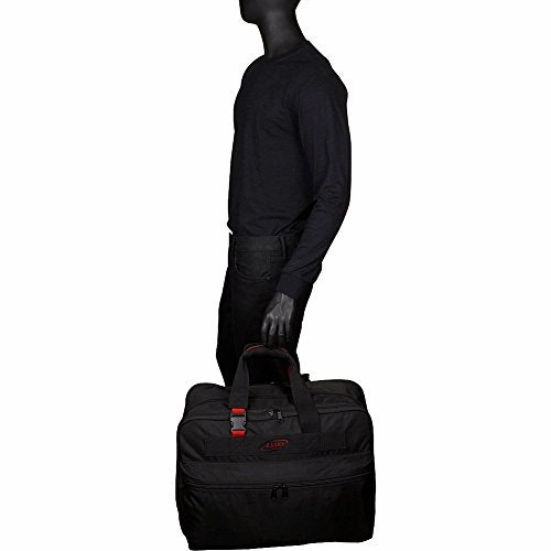 A. Saks 21 Inch Double Expandable Soft Carry-On (Black/Red)