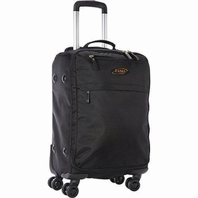 A. Saks 22" Expandable Lightweight Spinner Carry-On (Black/Black)