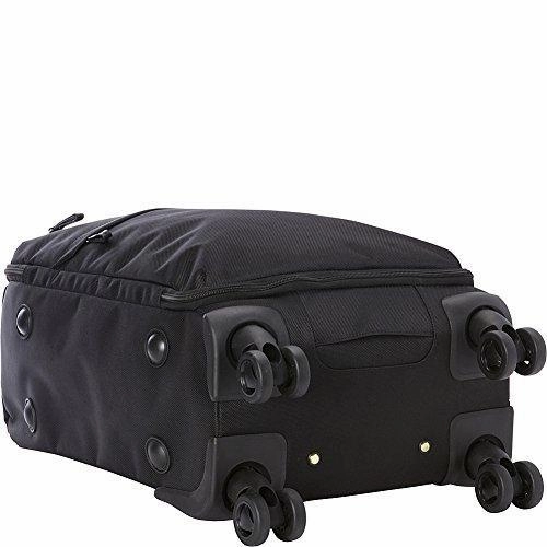A. Saks 22" Expandable Lightweight Spinner Carry-On (Black/Black)