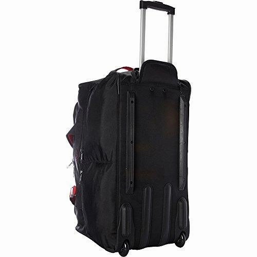 A. Saks 25" Expandable Trolley Duffel (Black/Red)