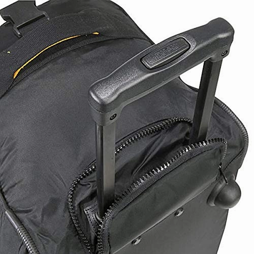 A. Saks EXPANDABLE 20 Rolling Trolley Duffel - Black