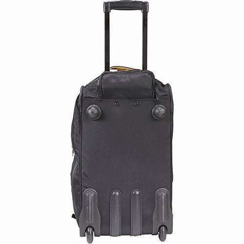 A. Saks Expandable 20 Rolling Trolley Duffel - Black
