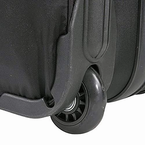 A. Saks EXPANDABLE 20 Rolling Trolley Duffel - Black