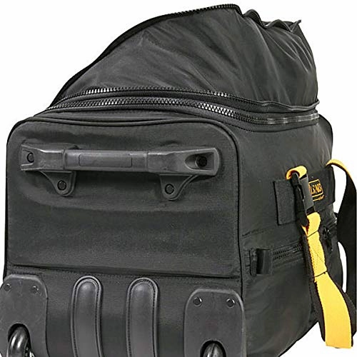 A. Saks EXPANDABLE 20 Rolling Trolley Duffel - Black