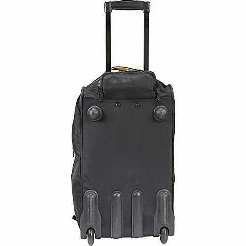 A. Saks EXPANDABLE 20 Rolling Trolley Duffel - Black