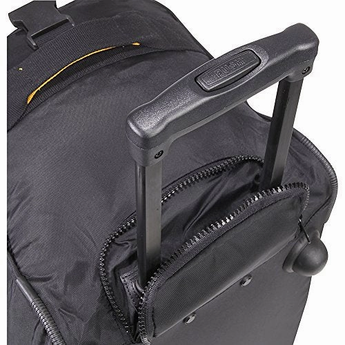 A. Saks Expandable 20 Rolling Trolley Duffel - Black