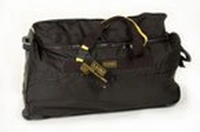A.SAKS On The Go 31 inch Expandable Wheeled Duffel Bag , Black/Yellow
