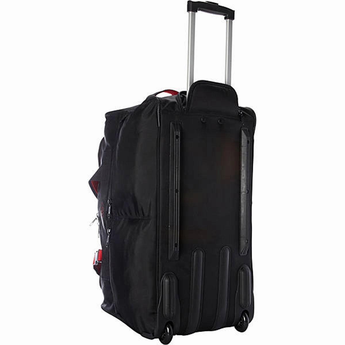 A.SAKS Rolling Trolley Duffel Bag 25-Inch Medium Check-In, Expandable with 2-Wheels and Telescoping Handle