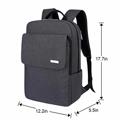 ABage 15.6" Water Resistant College Commuter Business Travel Daypack Carry On Bookbag School Bag
