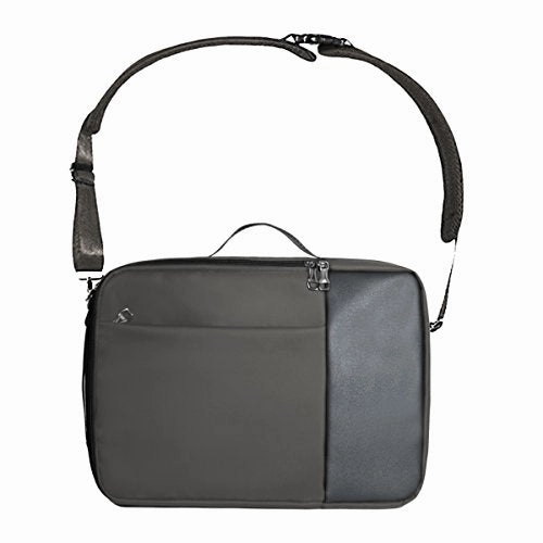 ABage Convertible Messenger Bag Daypack Travel School Laptop Backpack Briefcase Bookbag, Grey