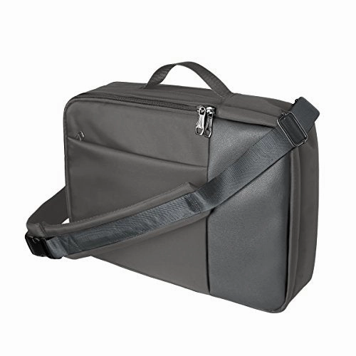 ABage Convertible Messenger Bag Daypack Travel School Laptop Backpack Briefcase Bookbag, Grey