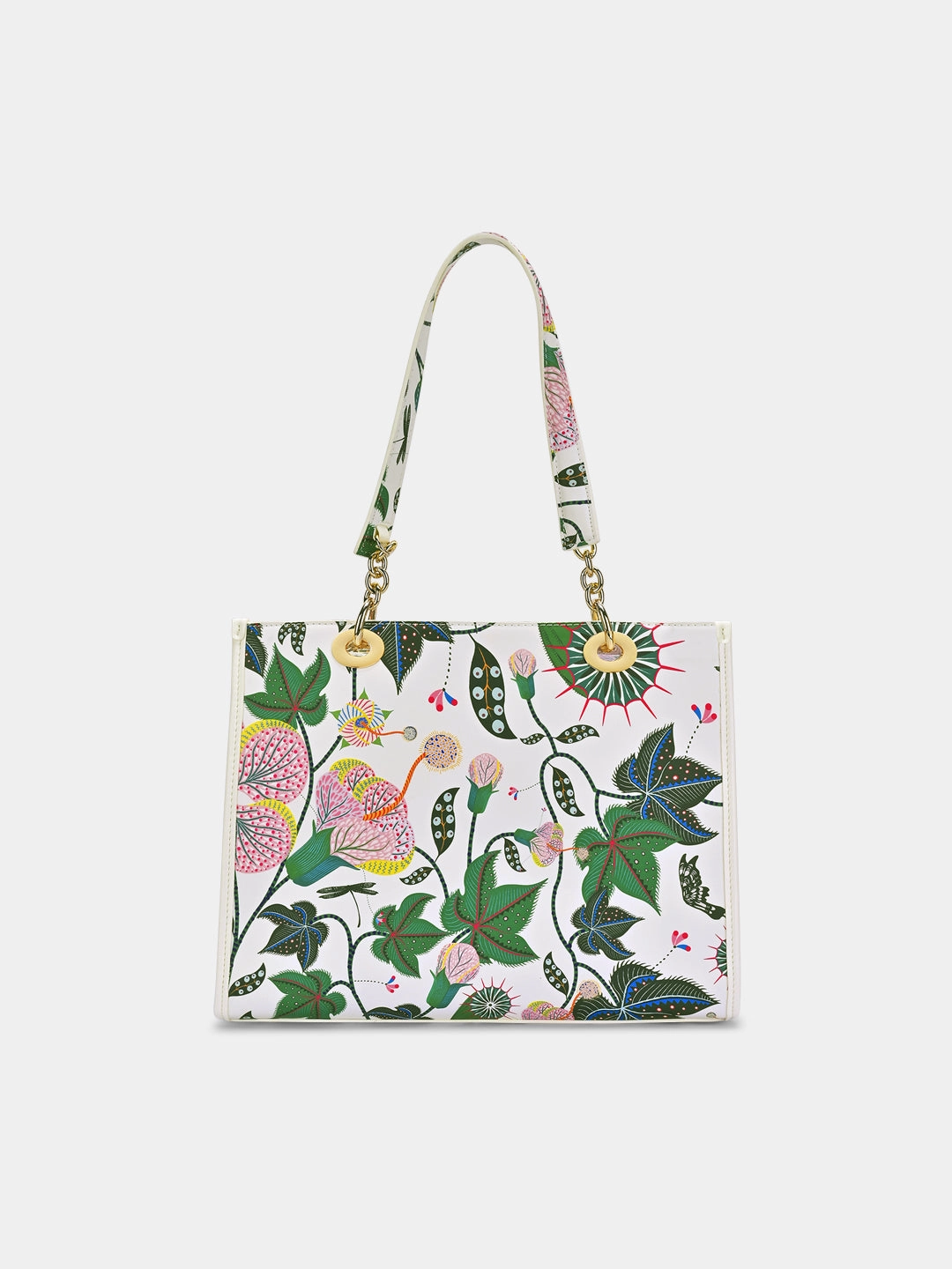 Abutilon Print Large Box Tote Bag