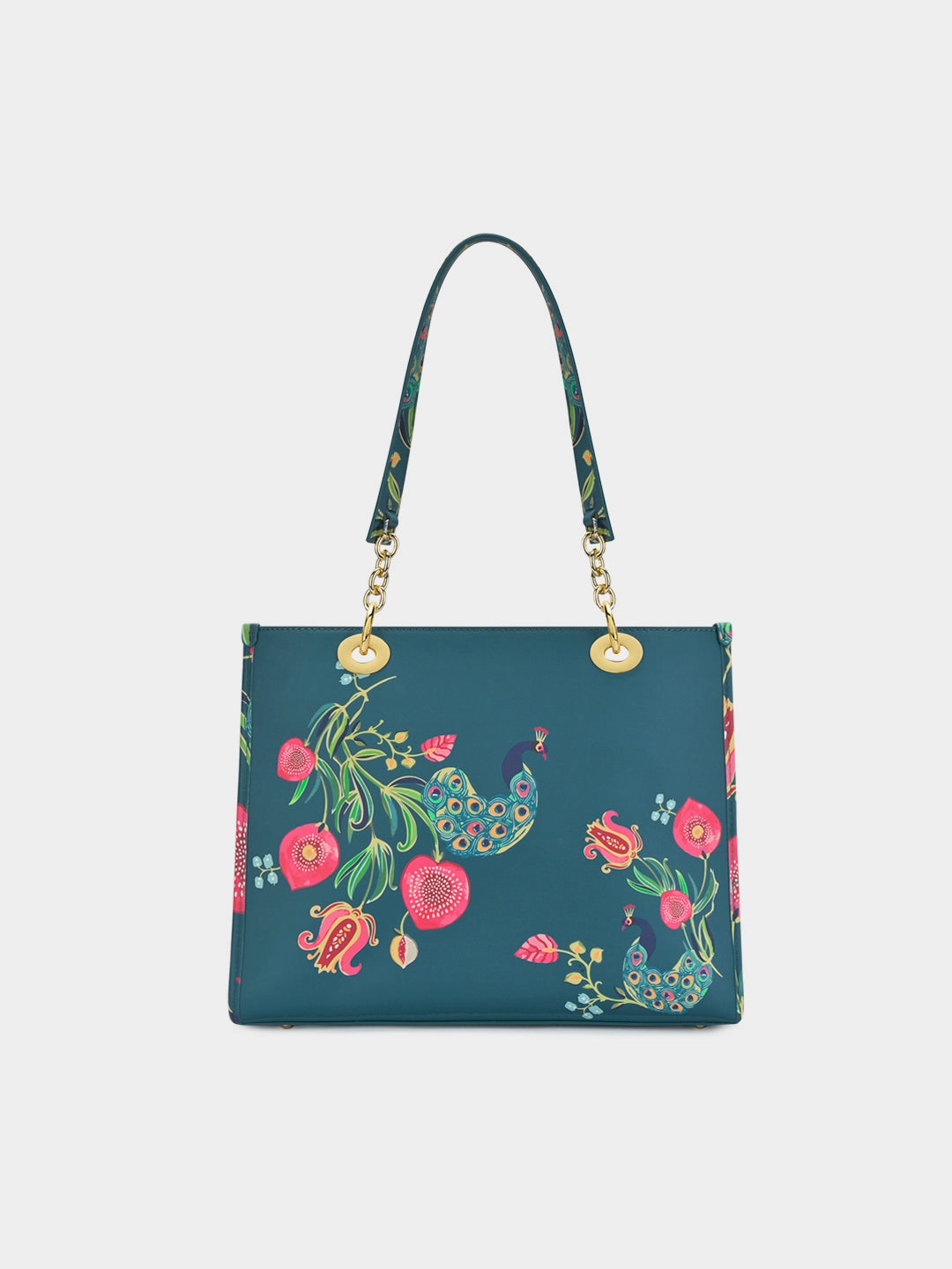 Abutilon Print Large Box Tote Bag