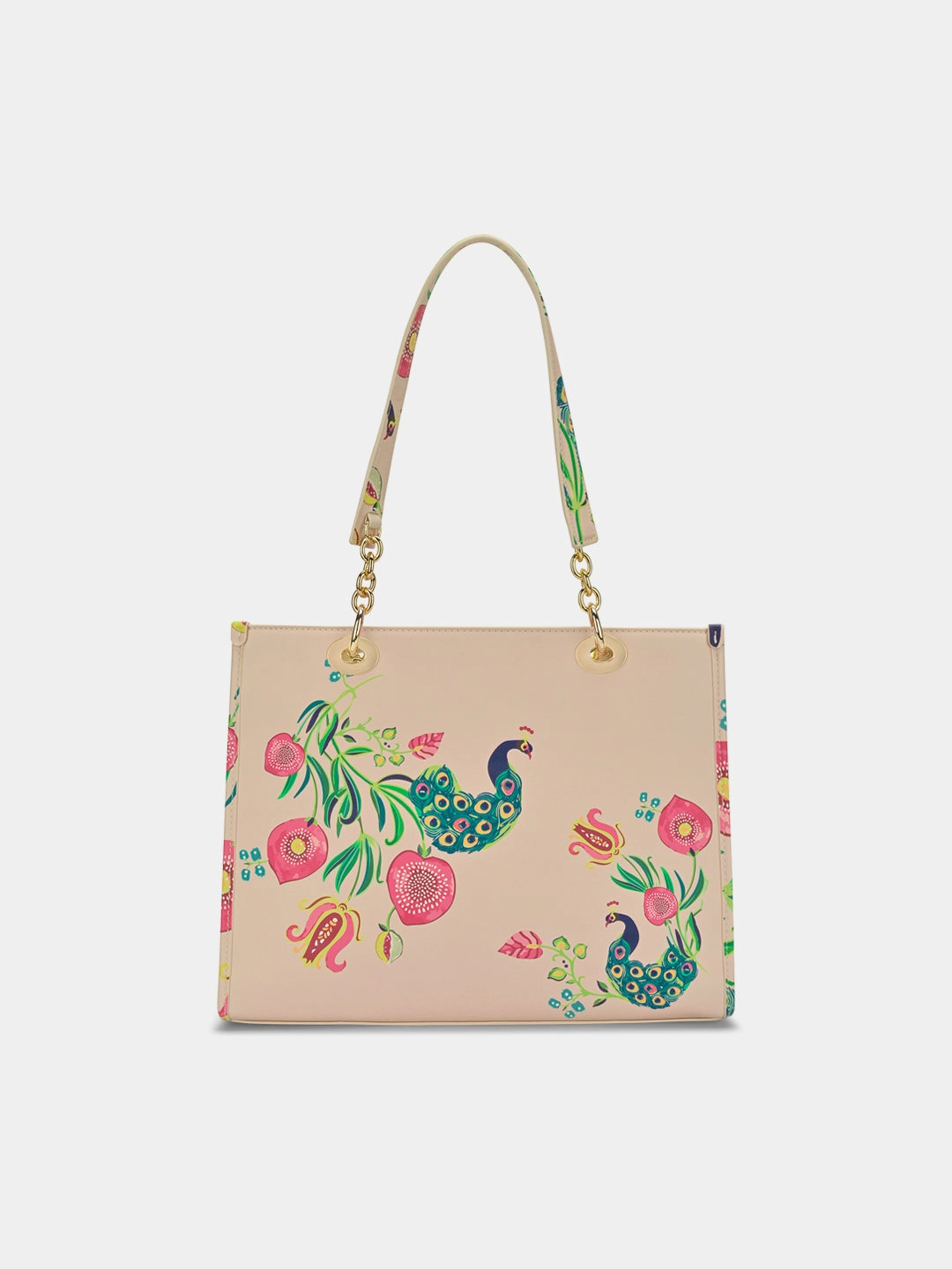 Abutilon Print Large Box Tote Bag