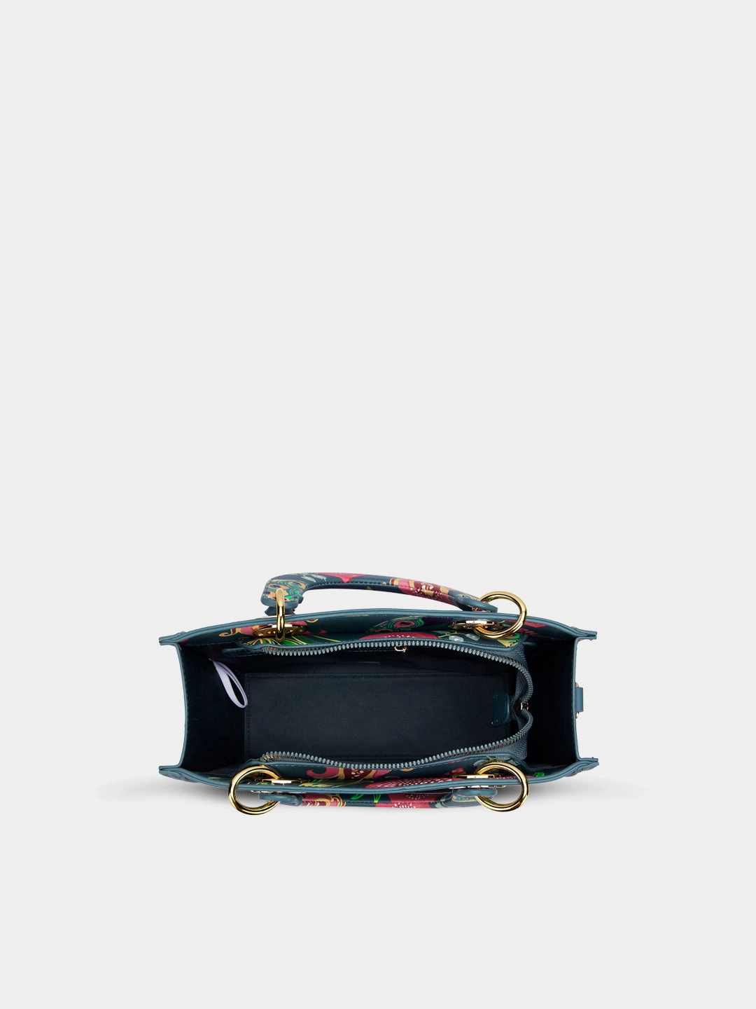 Abutilon Print Small Box Satchel Bag