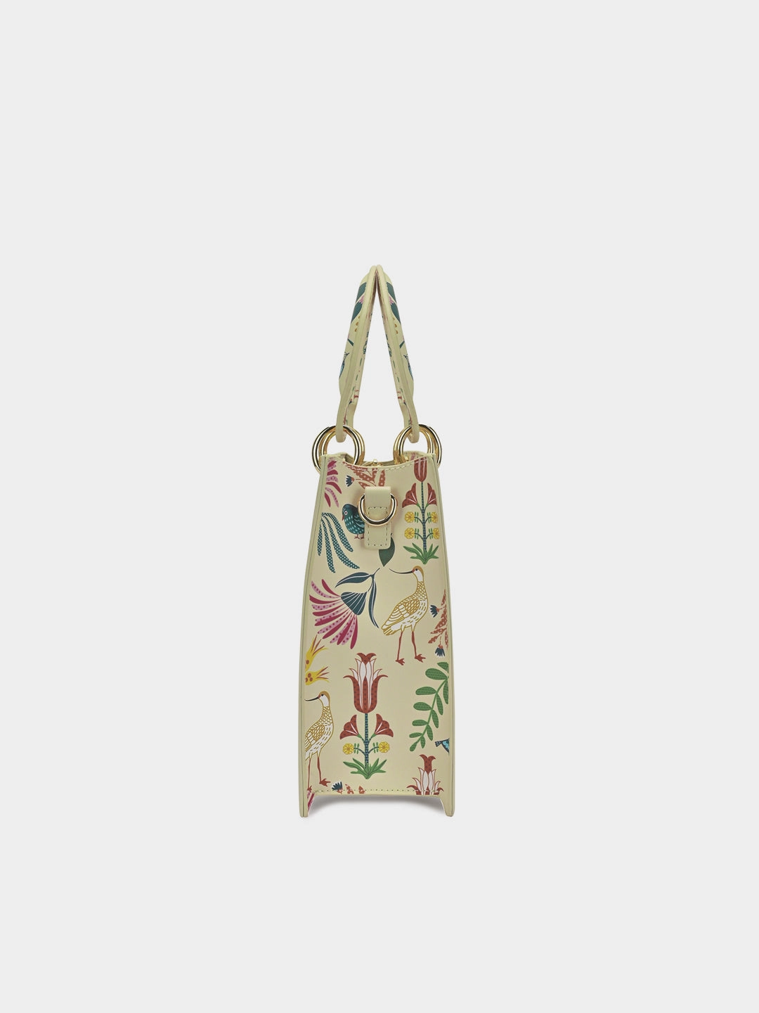 Abutilon Print Small Box Satchel Bag