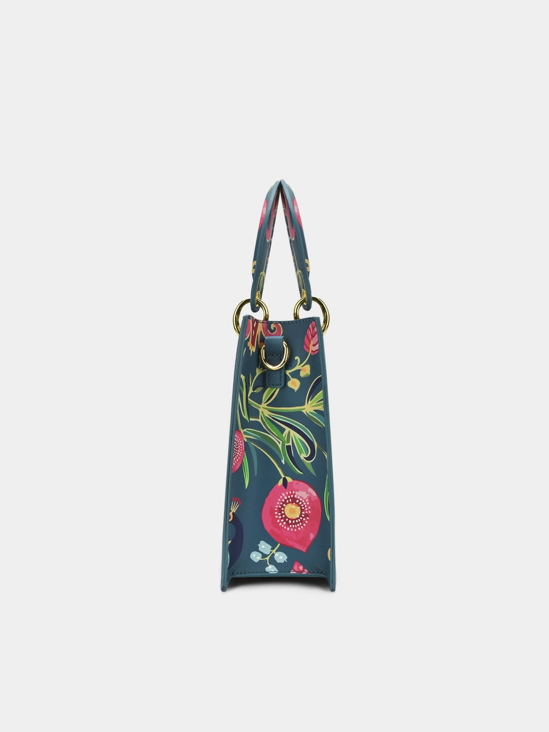 Abutilon Print Small Box Satchel Bag