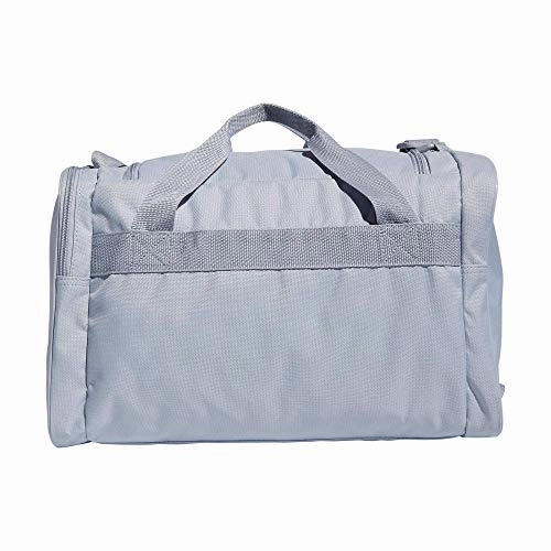 adidas Court Lite Duffel Bag, Halo Silver/Acid Yellow, One Size