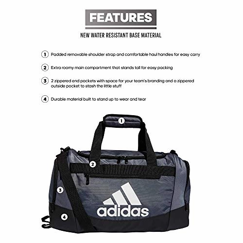 adidas Defender 4 Small Duffel Bag, Team Onix Grey