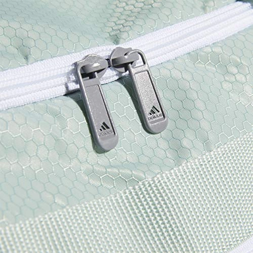 adidas Defender III Medium Duffel Bag, Green Tint/White, One Size