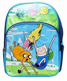 Adventure Time Jake, Finn, And Lady Rainicorn Full Size Kids Backpack (16In)