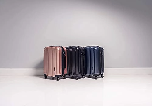 Aer de Aer Premium Carry On Luggage Spinner - Super Light Weight, Maximum Capacity - The Carry On, Re-Imagined, Navy