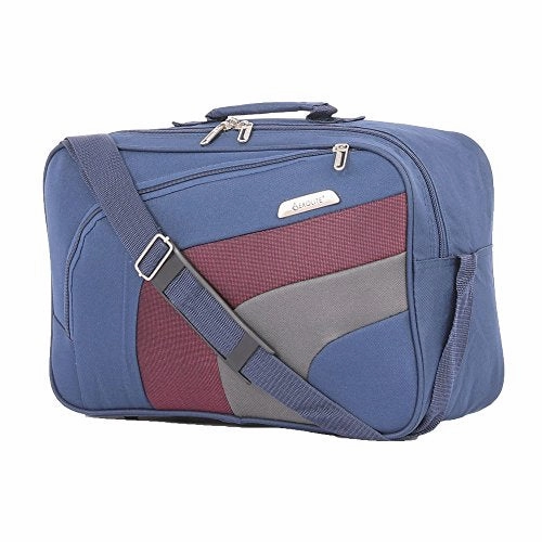 Aerolite 21" Carry On Ultra Lightweight Spinner Suitcase & Flight Bag Under Seat Shoulder Bag Set (Navy)