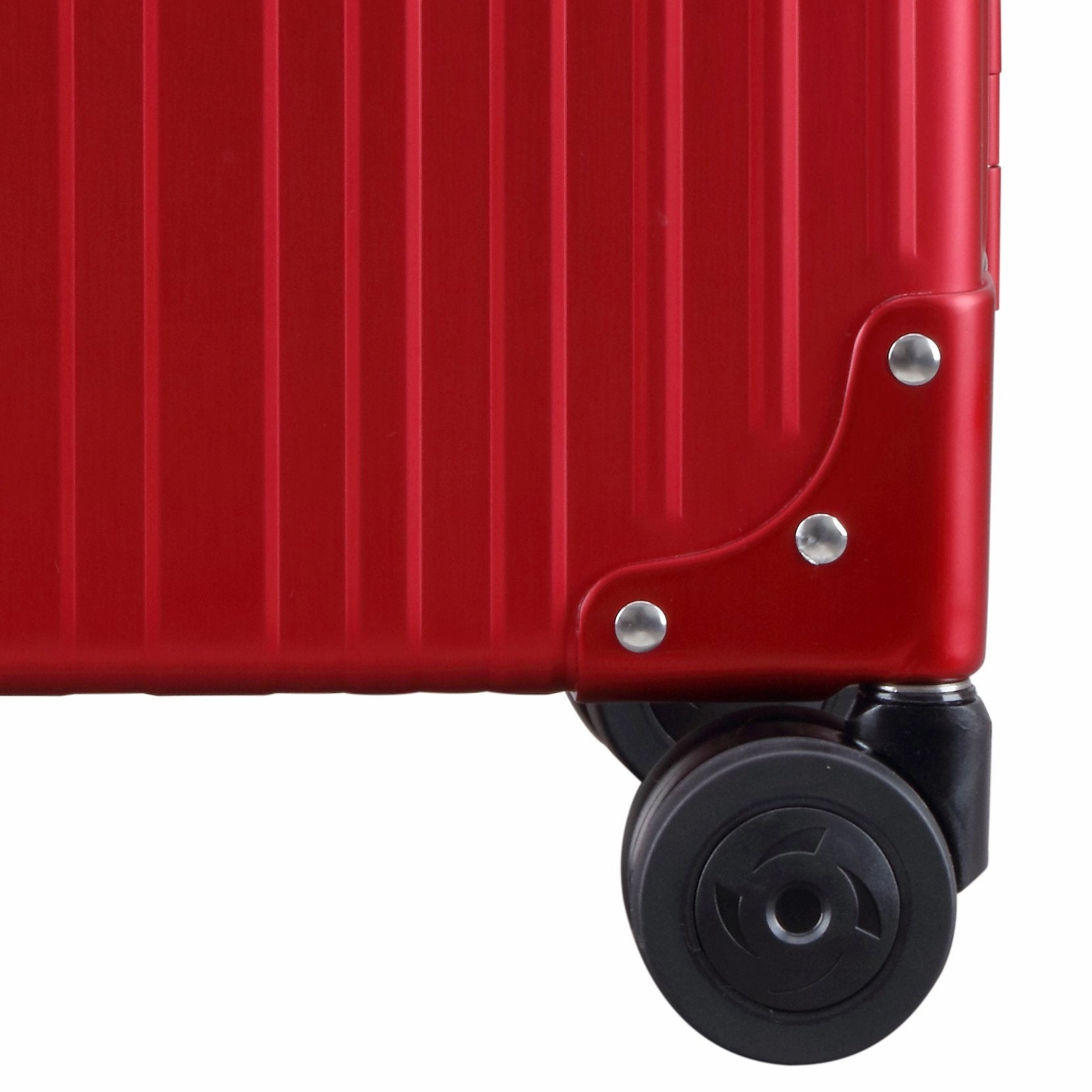 Aleon 30" Macro Traveler Aluminum Hardside Checked Luggage (Ruby) Red