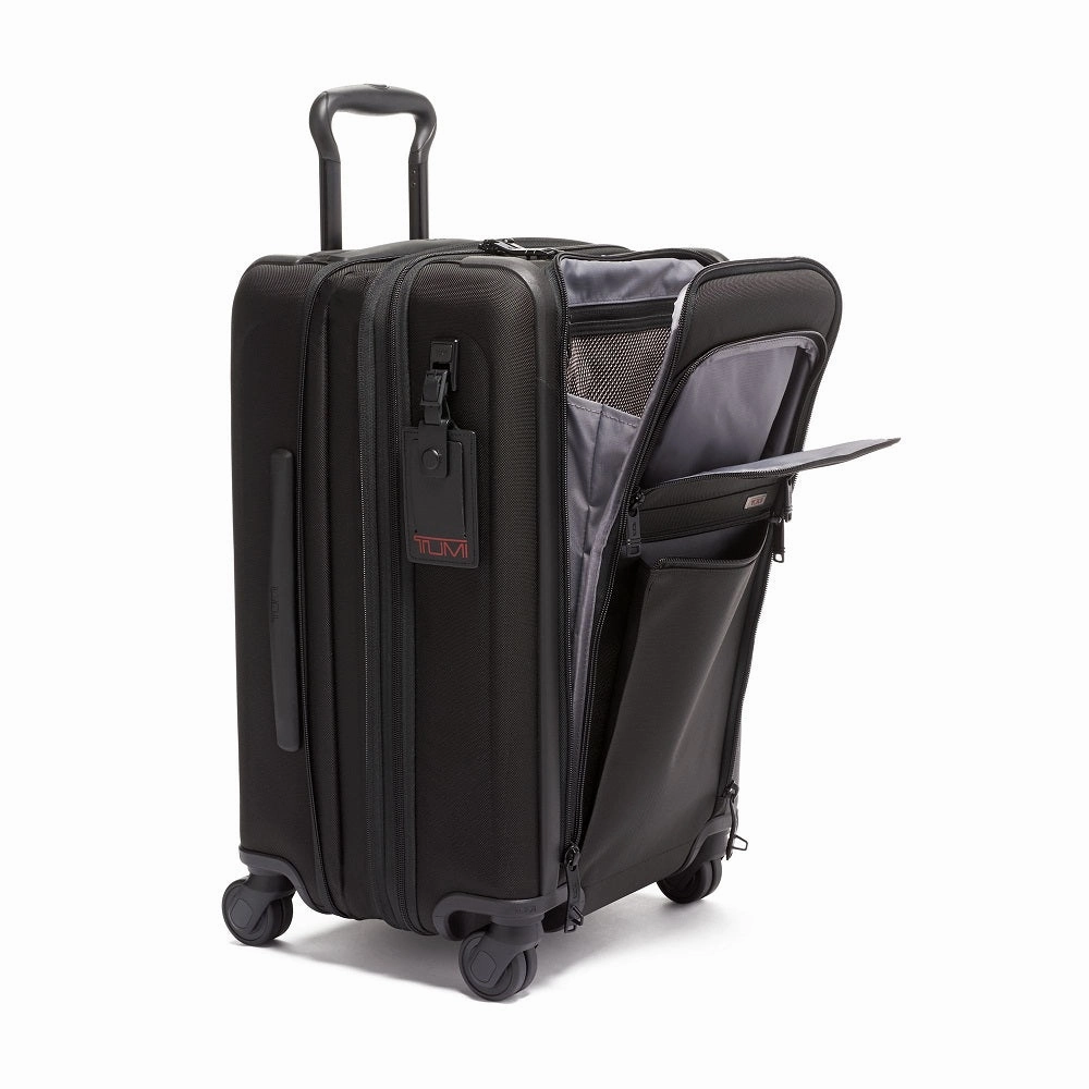 Alpha 3 International Expandable 4 Wheeled Carry-On Black