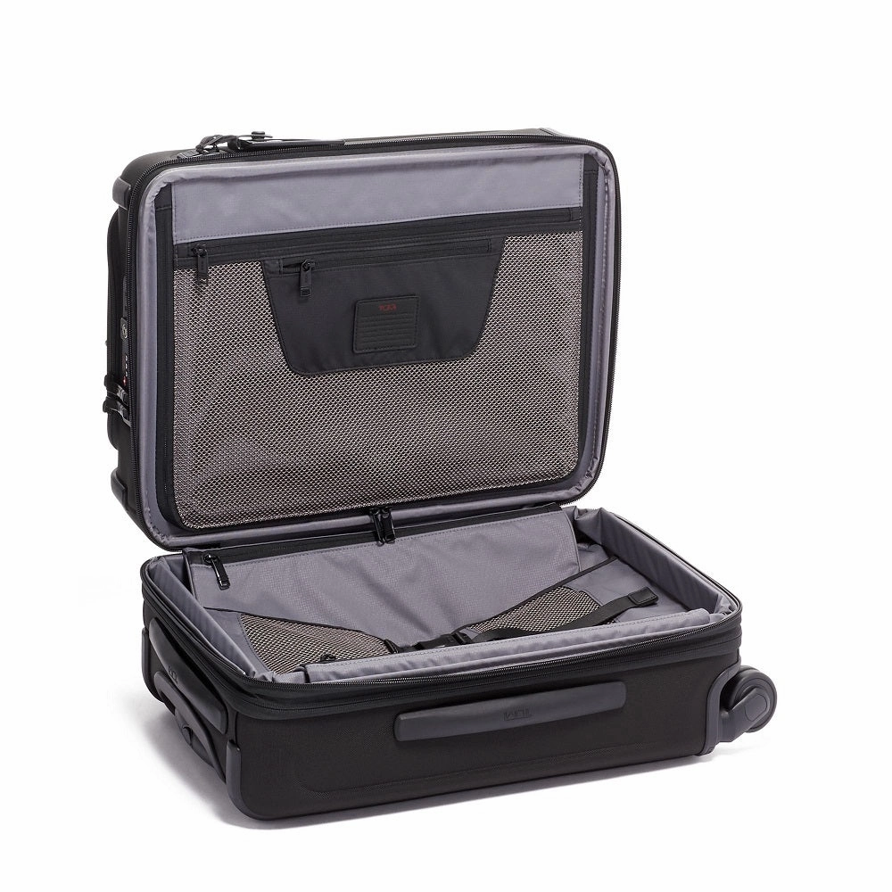 Alpha 3 International Expandable 4 Wheeled Carry-On Black