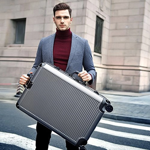 Aluminum Frame Checked Luggage, Durable PC Hardshell TSA Lock Suitcase with Spinner Wheels 28