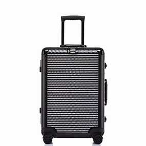 Aluminum Frame Checked Luggage, Durable PC Hardshell TSA Lock Suitcase with Spinner Wheels 28
