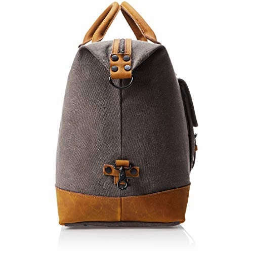 AmazonBasics Canvas Duffel Bag, Grey