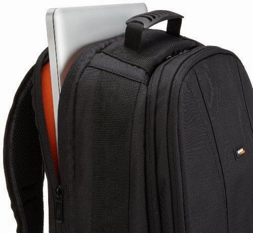 Amazonbasics Dslr And Laptop Backpack - Orange Interior