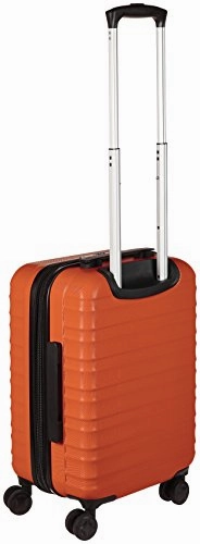 AmazonBasics Hardside Carry On Spinner Travel Luggage Suitcase - 21 Inch, Orange