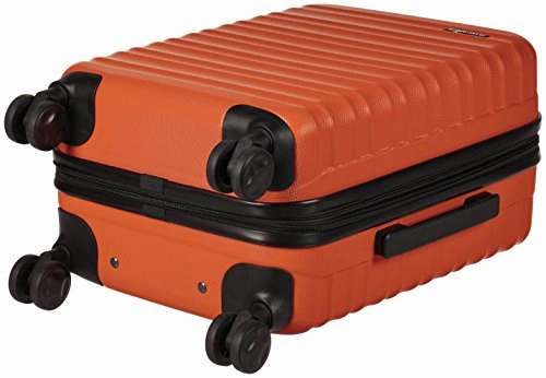 AmazonBasics Hardside Carry On Spinner Travel Luggage Suitcase - 21 Inch, Orange