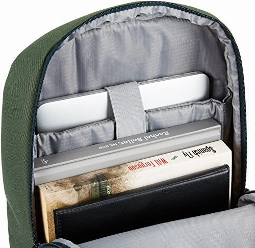 Amazonbasics Sp-12867-42034-Dr Canvas Backpack For Laptops Up To 15-Inches - Forest Green