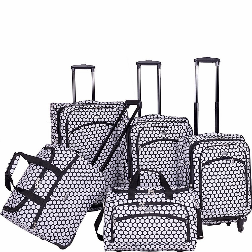 American Flyer Favo Collection 5 Piece Set 4-Wheel Luggage Sets