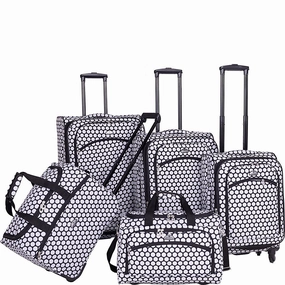 American Flyer Favo Collection 5 Piece Set 4-Wheel Luggage Sets