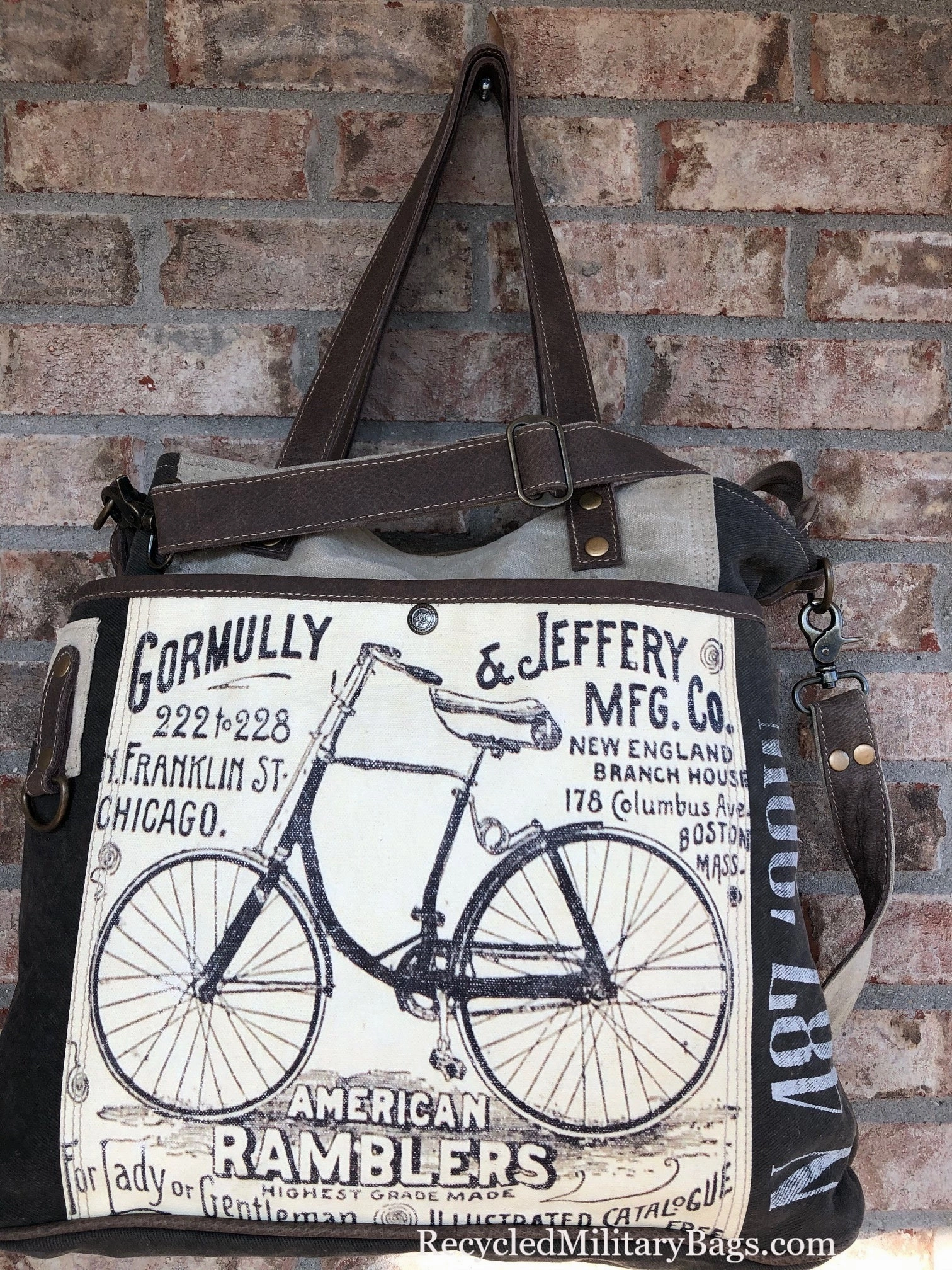 American Ramblers Bicycle Sustainable Canvas Tote