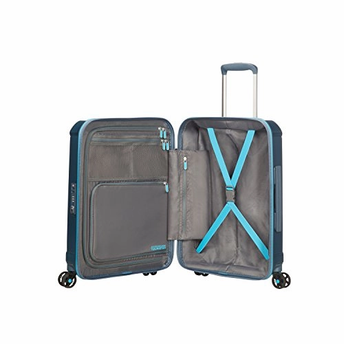 American Tourister Technum Spinner Hardside 20, Metallic Blue
