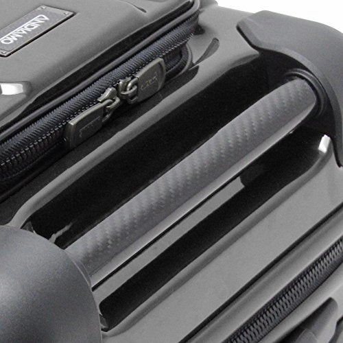 Andiamo Pantera 20" Hardside Carry-On Luggage With Spinner Wheels (20in, Carbon Black)