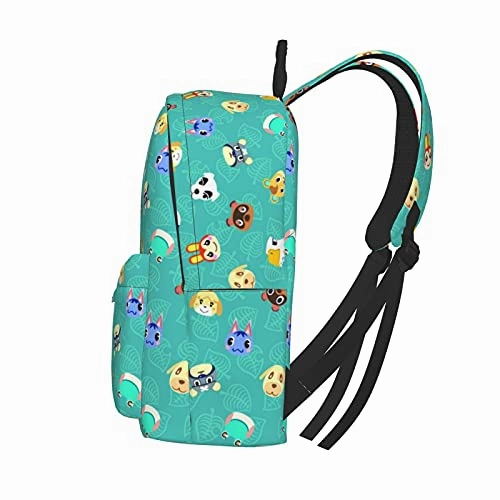 Ani-mal Cro-ss-ing Backpack Unisex Business Travel Laptop Backpack Fashion Lightweight Adjustable Double Strap Shoulder Bookbag Daypack Bookbag for Men Women College Outdoor Work Travel Gift