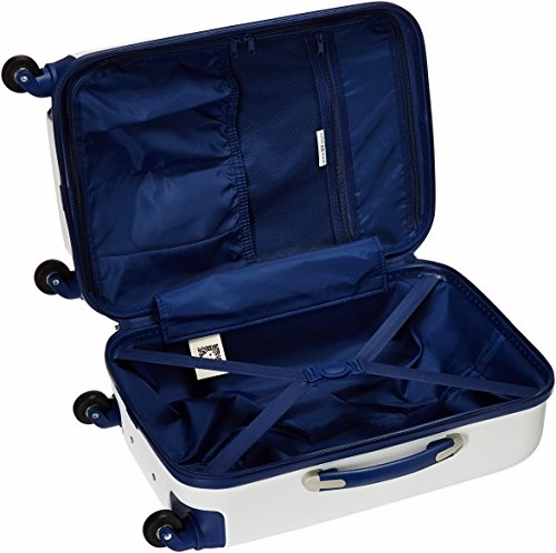 Anne Klein Palm Springs 20 Hardside Carry-On Spinner Luggage, White/Navy