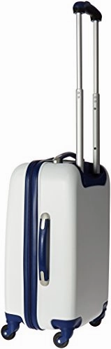 Anne Klein Palm Springs 20 Hardside Carry-On Spinner Luggage, White/Navy
