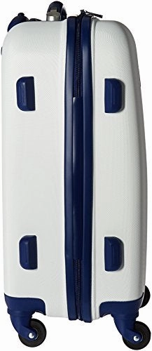 Anne Klein Palm Springs 20 Hardside Carry-On Spinner Luggage, White/Navy
