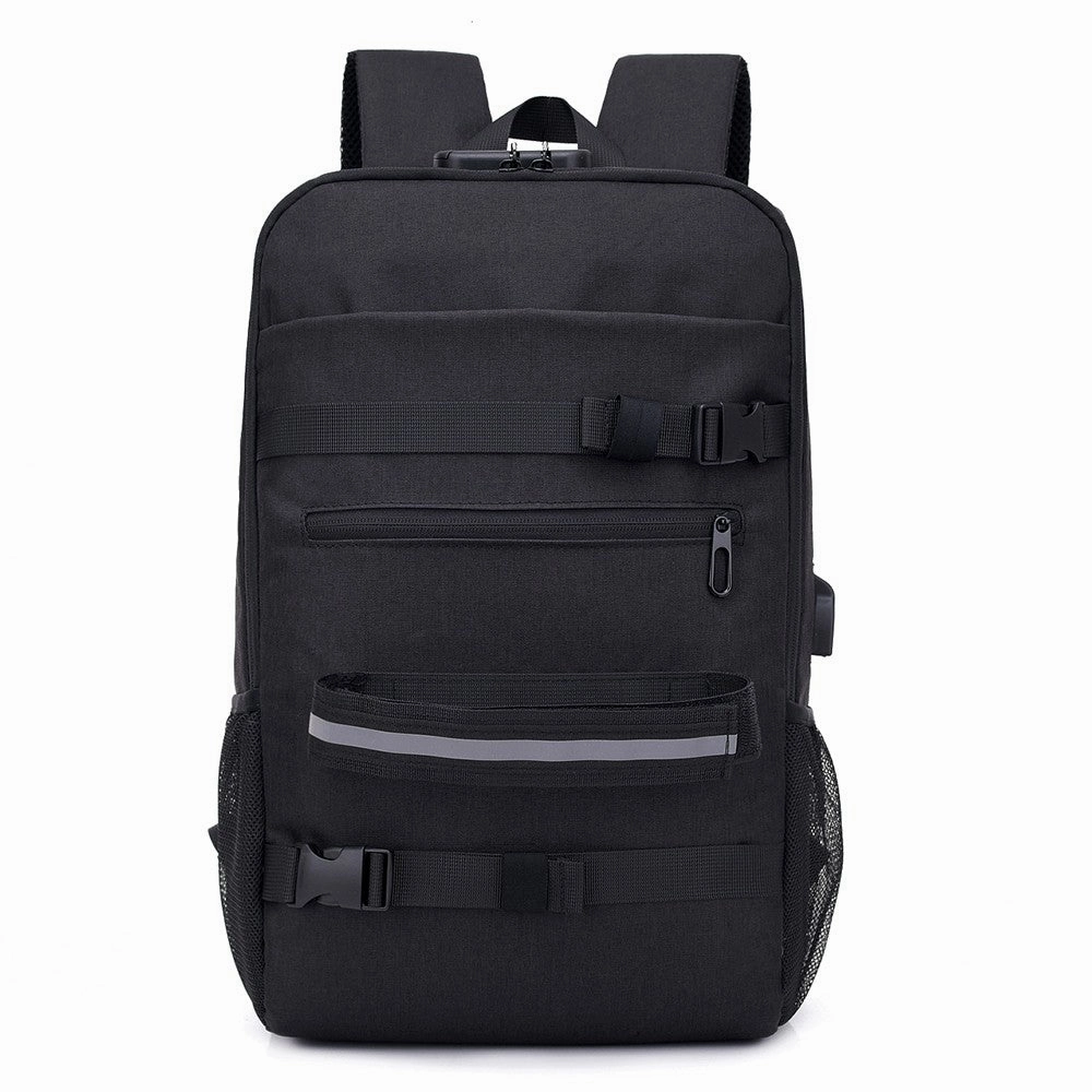 Anti-Theft Skateboard Backpack Laptop Backpack College Backpack Travel School Bag With Lock And Usb